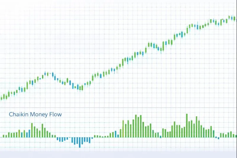 Chaikin Money Flow on a price chart: illustration of the indicator and how it is used in technical analysis