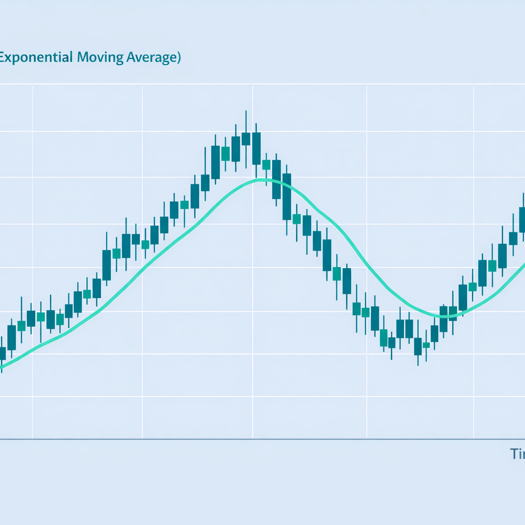 EMA on a price chart: illustration of the indicator and how it is used in technical analysis