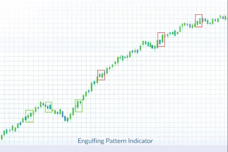 Engulfing Pattern on a price chart: illustration of the indicator and how it is used in technical analysis
