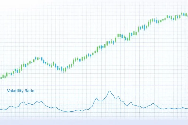 Historical Volatility on a price chart: illustration of the indicator and how it is used in technical analysis