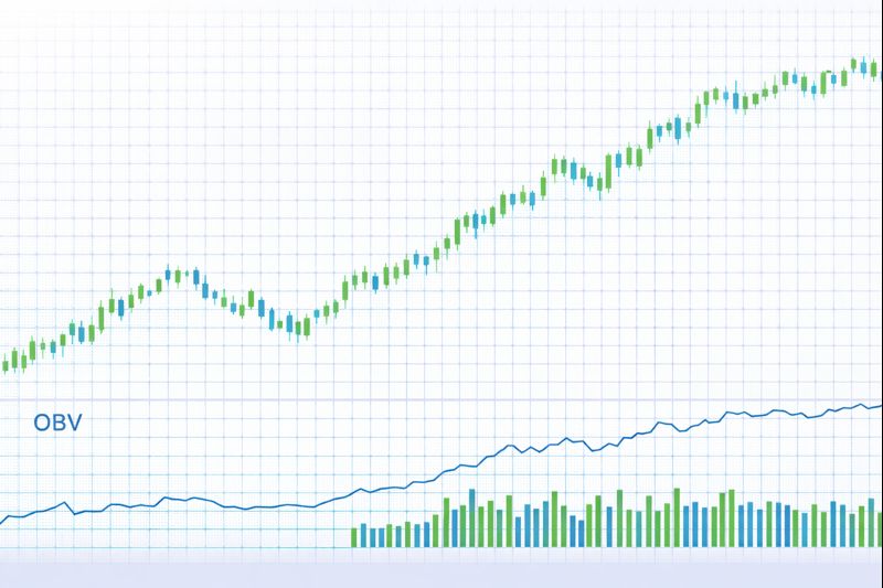 OBV on a price chart: illustration of the indicator and how it is used in technical analysis