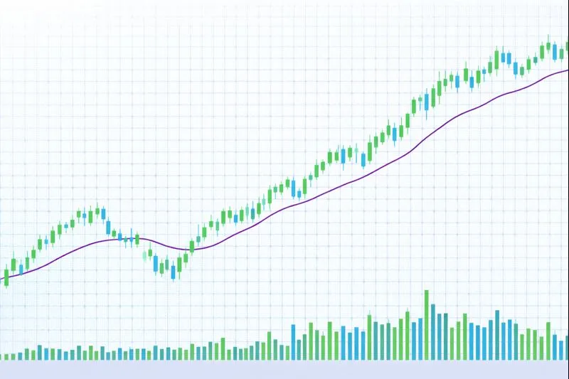 VWMA on a price chart: illustration of the indicator and how it is used in technical analysis