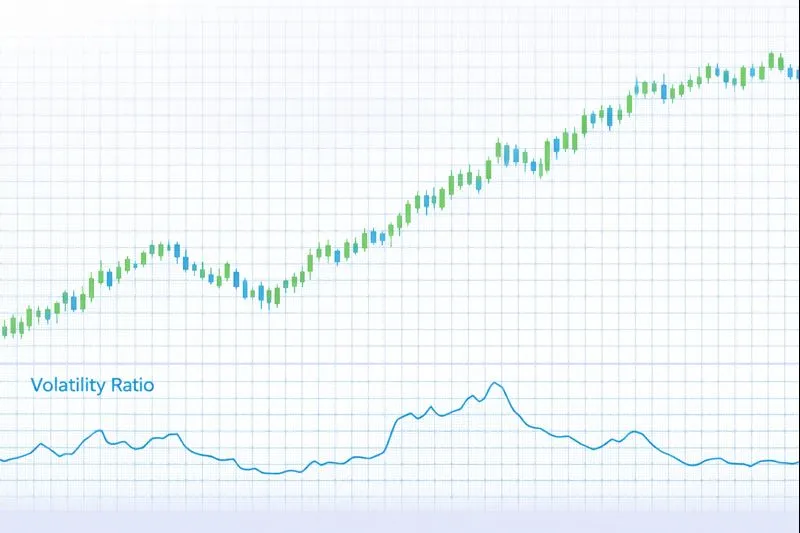 Volatility Ratio on a price chart: illustration of the indicator and how it is used in technical analysis