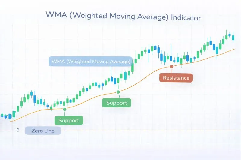 WMA on a price chart: illustration of the indicator and how it is used in technical analysis